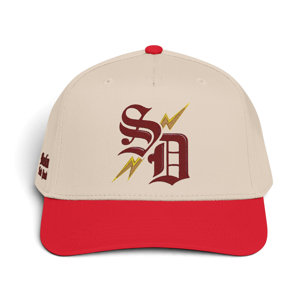 Proud Muslim - Curved Line (Red)