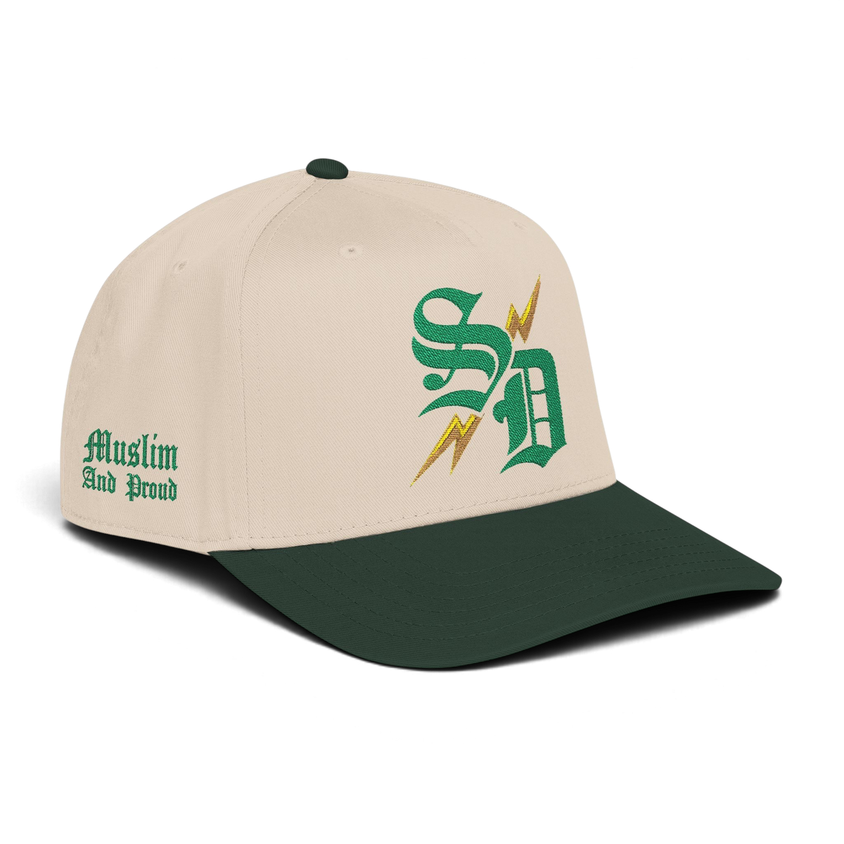 Proud Muslim - Curved Line (Green)