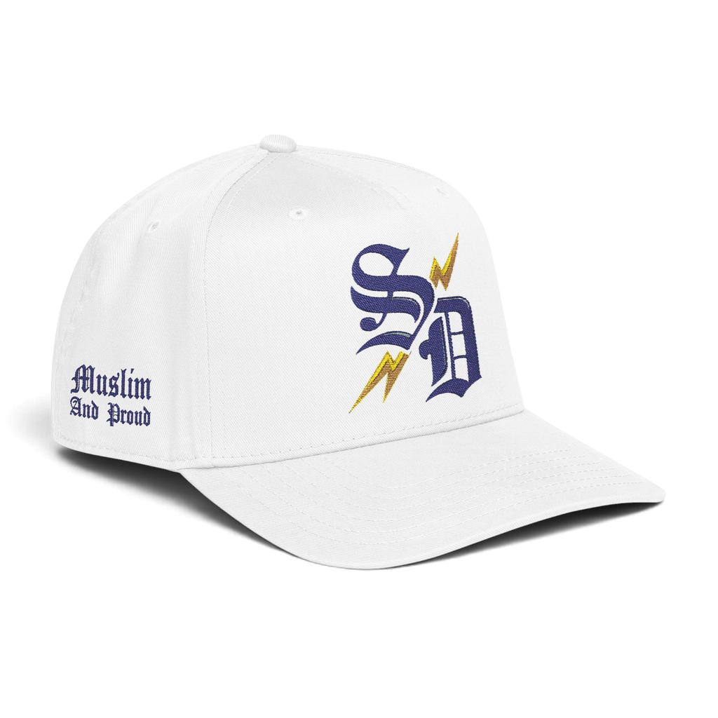 Proud Muslim - Curved Line (Blue)