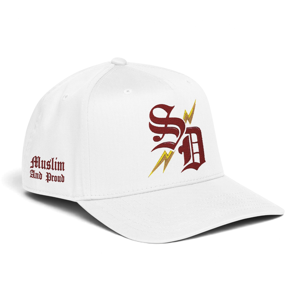 Proud Muslim - Curved Line (Red)