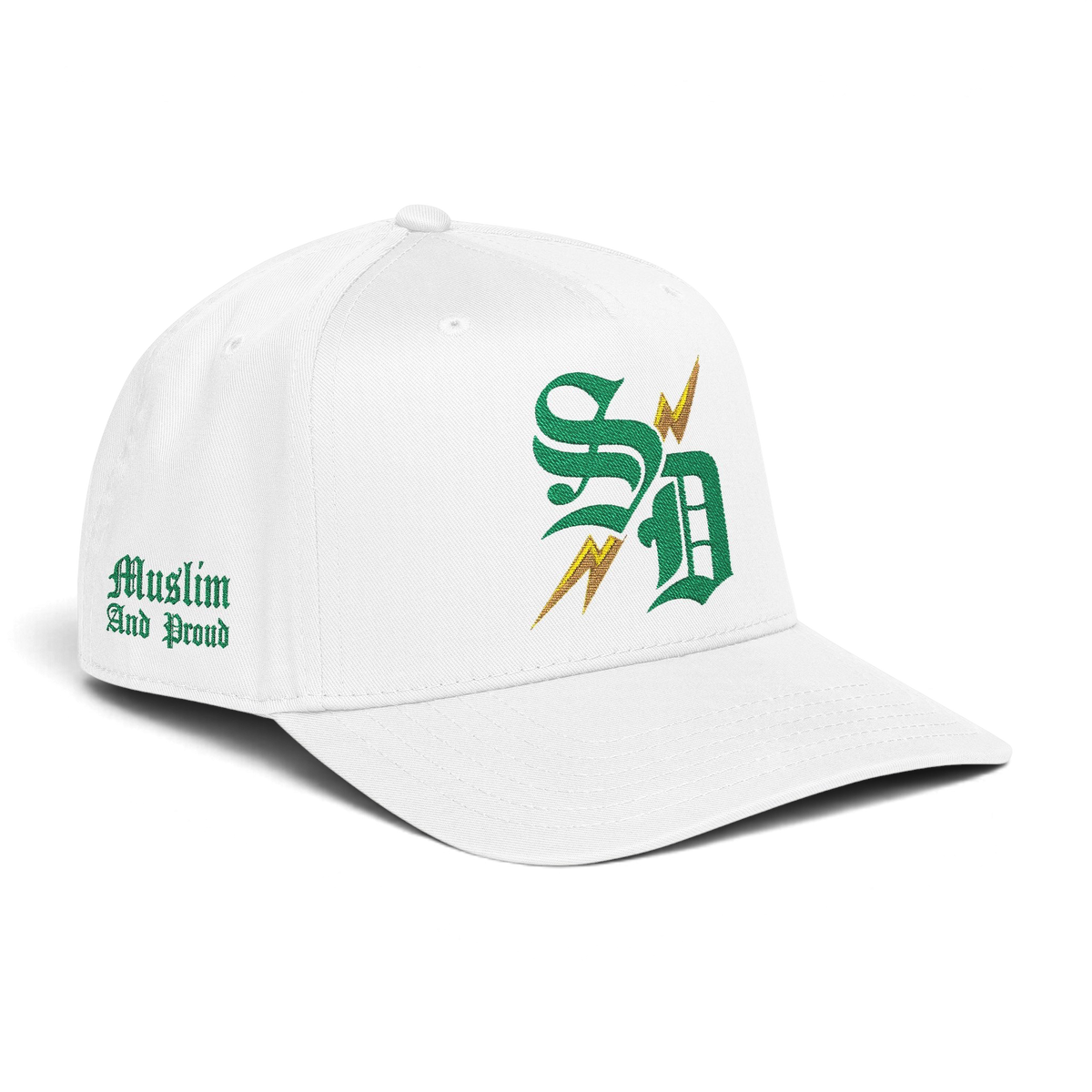 Proud Muslim - Curved Line (Green)