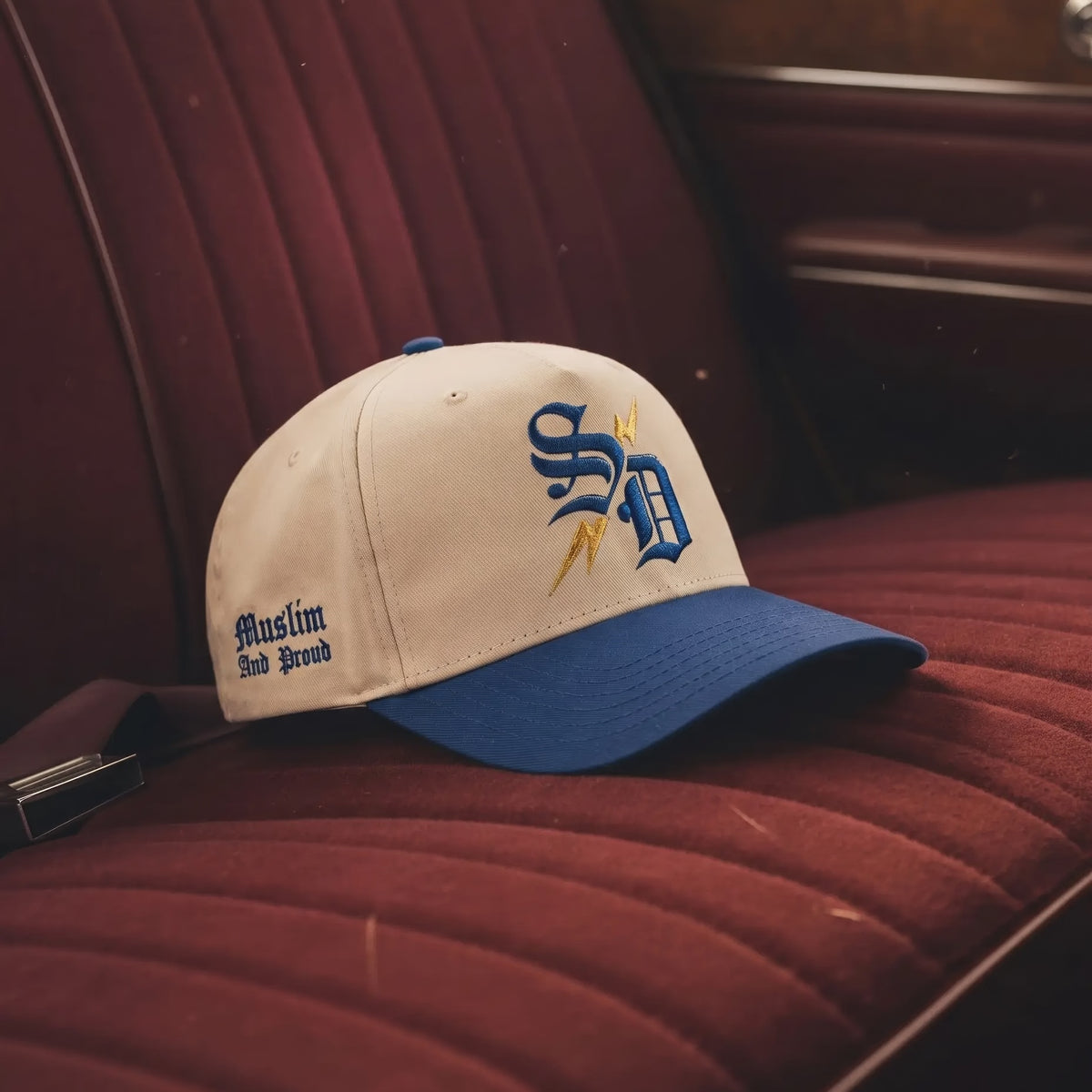 Proud Muslim - Curved Line (Blue)