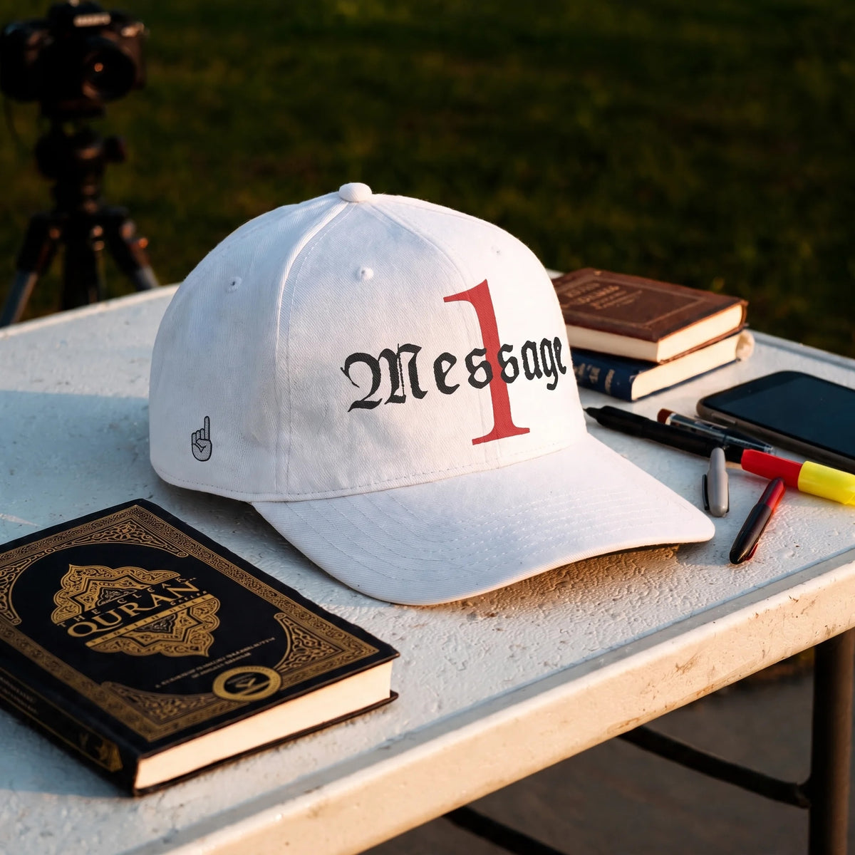 OMF Hat - Curved Line